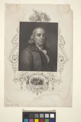 Benjamin Franklinin muotokuva (muste)