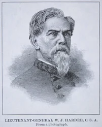 Kenraaliluutnantti W.J. Hardeen (1815-73) muotokuva (litho)
