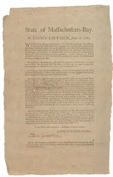 Massachusettsin osavaltio konventissa, osavaltion perustuslaki, 16. kesäkuuta 1780