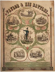 Taylor ja hänen taistelunsa, paina Rufus Blanchard of Cincinnati ja julkaisi Ensign & Thayer, New York, 1847