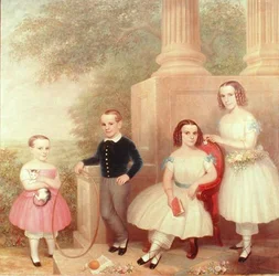 The Abeel Children, n. 1852-55 (öljy kankaalle)
