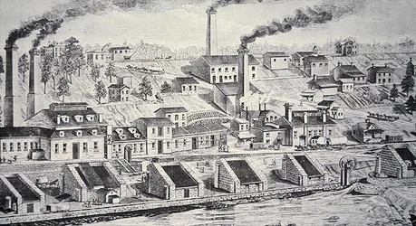 Du Pont -jauhetehdas Brandywine-joella (viivakaiverrus)