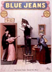 "The Picture Turned Towards The Wall", juliste "Blue Jeans" -tuotteelle, kirjoittanut Joseph Arthur (väri litho)