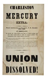 Liitto hajoaa! (Charleston Mercury, Extra Edit.), 20. joulukuuta 1860