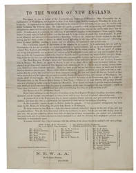 Uuden Englannin naisille (kiertokirje), n. 1862-1865