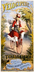 Velocipede tupakkalehden mainos