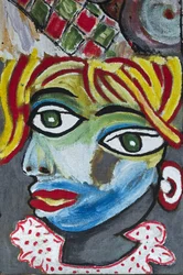 OUTRAGE TO PICASSO, 2012 (akryyli juuttikankaalle puukehykseen pingotettuna)