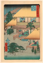 Ishibe: Vieraat Innissä (Isibe, ryosha tomarikyaku) sarjasta 53 Stations of the Tokaido