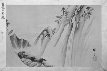 Shiraiton vesiputous Hakonessa, 1800-luku.