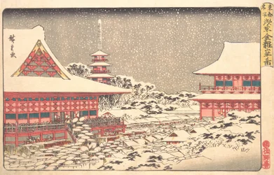 Vuoden loppumessut Kinryuzanin temppelissä, n. 1836, n. 1836.