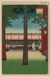Aamunkoitto Kanda Myojinin pyhäkössä