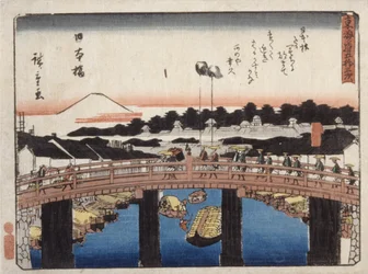 Nihonbashi (värillinen puupainatus)