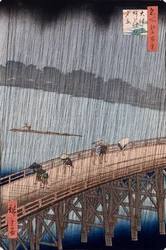 Ohashi, Sudden Shower at Atakessa, sarjasta "Sata näkymää kuuluisista paikoista Edossa"