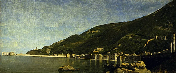 Castellamare, Napolin lähellä (öljy kankaalle)