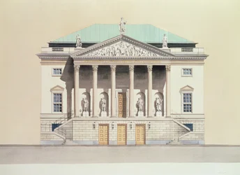 Deutsche Staatsoper, Berliini, Saksa 18. vuosisadan julkisivu