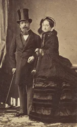 [Napoleon III ja keisarinna Eugenie], n. 1865.