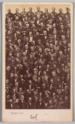 Nimetön: Ranskalaisia sotasankareita ja poliittisia johtajia, 1860-luvun puoliväli.