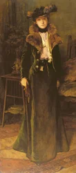 Nainen sisätiloissa