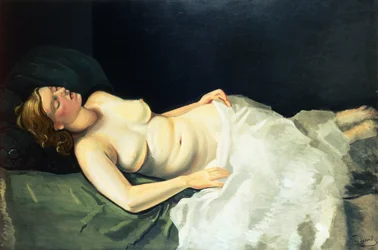 Blondi alaston nukkuminen