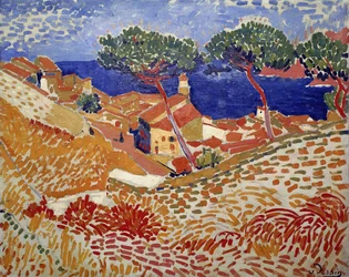 Collioure, kylä ja meri