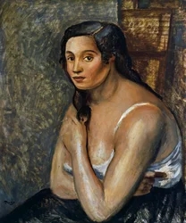 Istuva nainen, noin 1920 (öljy kankaalle)