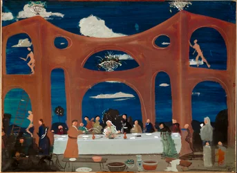 "Viimeinen ehtoollinen", noin 1912 (pastelli).