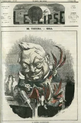 Adolphe Thiers (1797-1877), ranskalainen historioitsija ja poliitikko. Kansi "" L