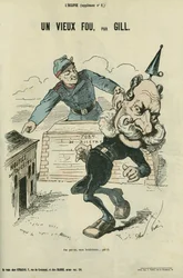 Vanha hölmö, saksalaisen William I:n (1797-1888) karikatyyri. Täydennys Gillin "" L