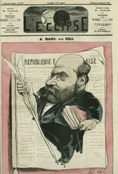 Arthur Ranc (1831-1908), ranskalainen toimittaja ja poliitikko. Kansi "" L