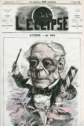 Auber Daniel-Francois-Esprit (1782-1871), ranskalainen muusikko. Kansi "" L
