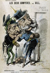 Sarjakuva Napoleon III:sta ja Bismarckista - Gill, elokuvassa "" L