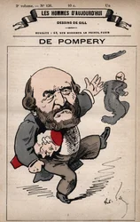 Sarjakuva Edouard de Pomperysta 1812-1895 Les Hommes d