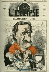 Champfleury, Jules Husson dit (1821-1889), ranskalainen kriitikko ja kirjailija. Kansi "" L