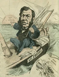 Emile-Justin Menier (1826-1881), teollisuussuklaamies ja tasavallan varapuheenjohtaja. Gillin teoksessa "L