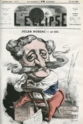 Jules Noriac (1827-1882), ranskalainen kirjailija, kriitikko ja toimittaja. Kansi "" L