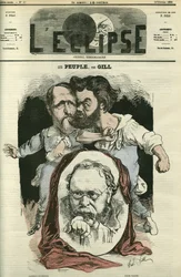 Les Peuples, mukana Clément Duvernois (1836-1879), Pierre-Joseph Proudhon (1809-1865) ja Jules Vallès (1832-1885), kirjailijoita ja poliitikkoja. "L