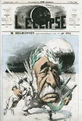 Louis Belmontet (1799-1879), ranskalainen runoilija ja poliitikko. Kansi "" L