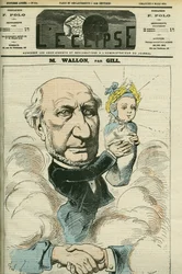 Tasavallan isänä pidetyn ranskalaisen historioitsijan ja poliitikon Henri Wallonin (1812-1904) muotokuva. Kansi "" L