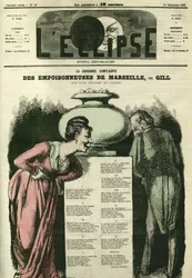 Suuri valitus "" Poisonneuses de Marseille"". Kansi "" L