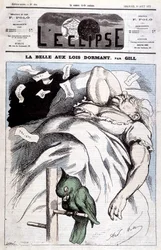 Victoria-karikatyyri elokuvassa "" Sleeping Beauty"" - kirjoittanut Gill, elokuvassa "" L