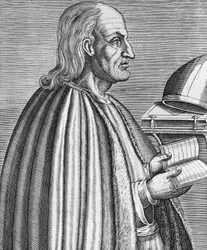 Canterburyn Anselmin, joka tunnetaan myös nimellä Aostan Anselm (1033-1109), pyhimyksen, teologin ja kirkonopettajan sekä Canterburyn arkkipiispan muotokuva, Andre Thevet