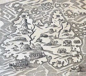 Trinity Island, kaiverrus Universal Cosmologysta, Andre Thevet (1504-1592), Pariisi