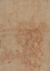 Spoleton taistelu, noin 1575 (punaliitu paperille).