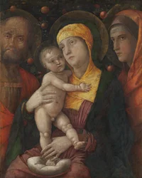 Pyhä perhe Pyhän Maria Magdalenan kanssa, n. 1495-1500.