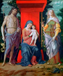 Neitsyt ja lapsi pyhien kanssa, n. 1490-1505