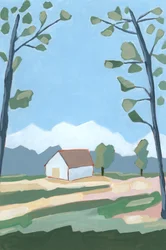 Highlands, 2023 (akryyli paperille)