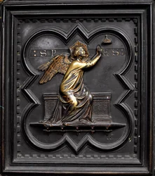 Hope, paneeli A San Giovannin kastekappelin eteläovista, 1336 (pronssi)