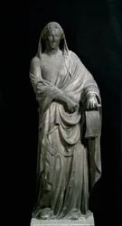 Tiburin sibylla, kellotornista. Marmori veistos