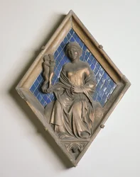 Venus, Campanilen kohokuviolaatta (keraaminen ja marmori)
