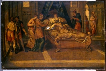Kohtauksia Daavidin tarinasta, 1561 (tempera männyllä)